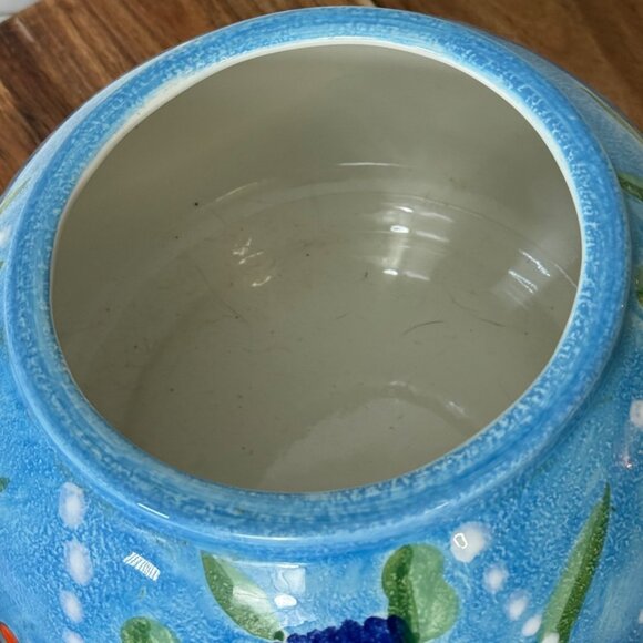 Tropical Ocean Fish Bowl Planter Coastal Beach House Decor Sea Art By Jay Import - Picture 8 of 16